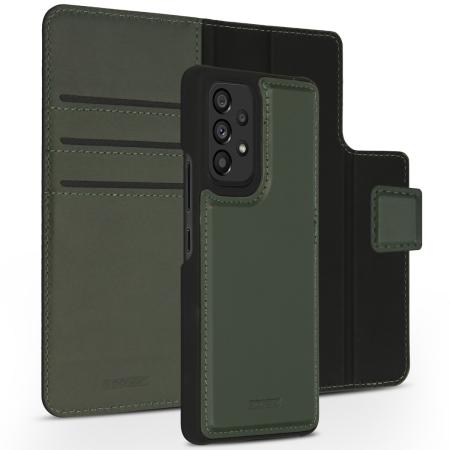 Accezz Premium Leather 2 in 1 Wallet Bookcase voor de Samsung Galaxy A53 - Groen