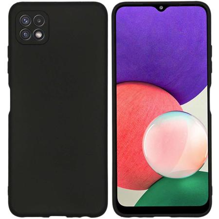 Accezz Color Backcover voor de Samsung Galaxy A22 (5G) - Zwart