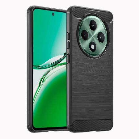 imoshion Brushed Backcover voor de Oppo Reno 12F 5G - Zwart