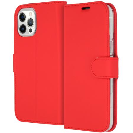 Accezz Wallet Softcase Bookcase voor de Apple iPhone 12 Pro Max - Rood