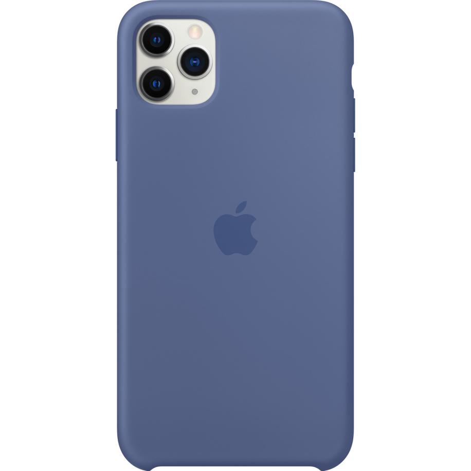 Silicone Backcover voor de Apple iPhone 11 Pro Max - Linen Blue Blauw