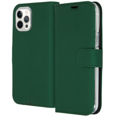 Accezz Wallet Softcase Bookcase voor de Apple iPhone 12 Pro Max - Groen