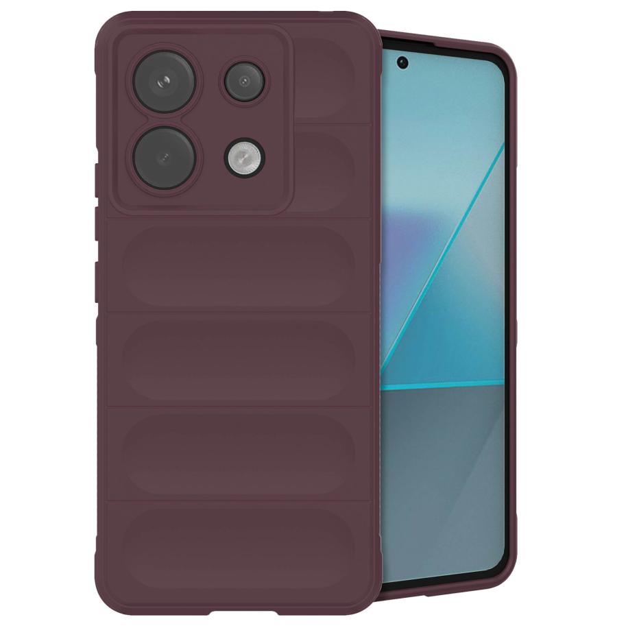 imoshion EasyGrip Backcover voor de Xiaomi Poco X6 Pro - Aubergine Paars