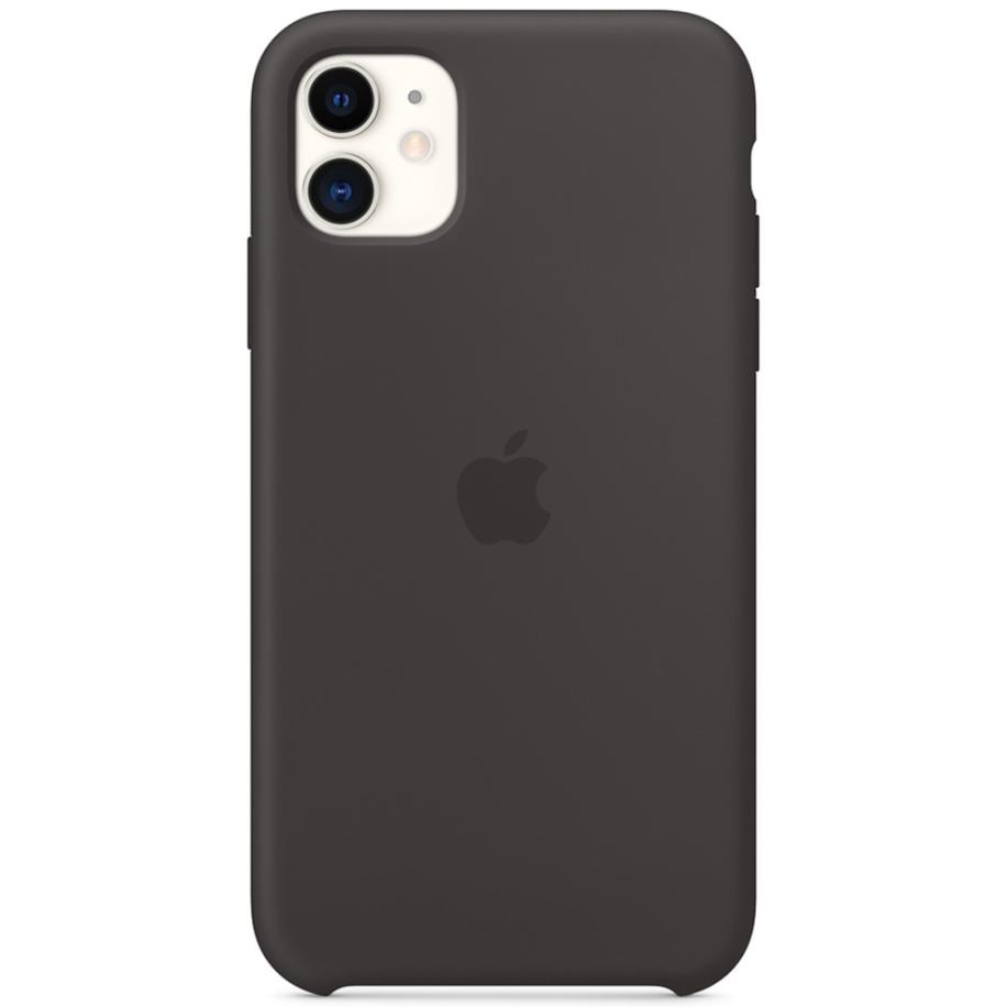 Silicone Backcover voor de Apple iPhone 11 - Zwart Zwart