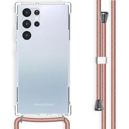 imoshion Backcover met koord voor de Samsung Galaxy S22 Ultra - Rosé Goud