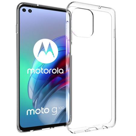 Accezz Clear Backcover voor de Motorola Moto G100 - Transparant