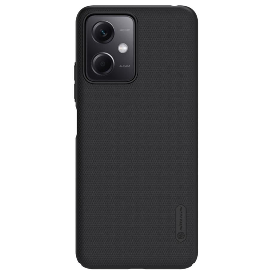 Nillkin Super Frosted Shield Case voor de Xiaomi Redmi Note 12 / Xiaomi Poco X5 5G - Zwart Zwart
