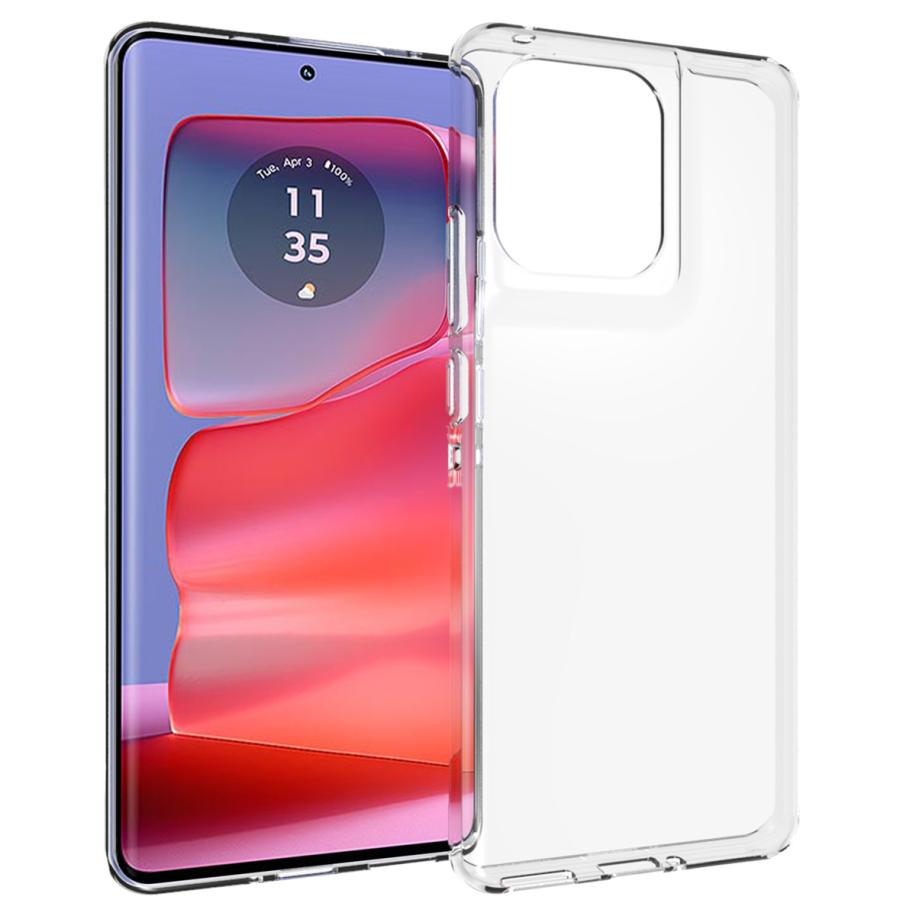 Accezz Clear Backcover voor de Motorola Edge 50 Pro - Transparant Transparant