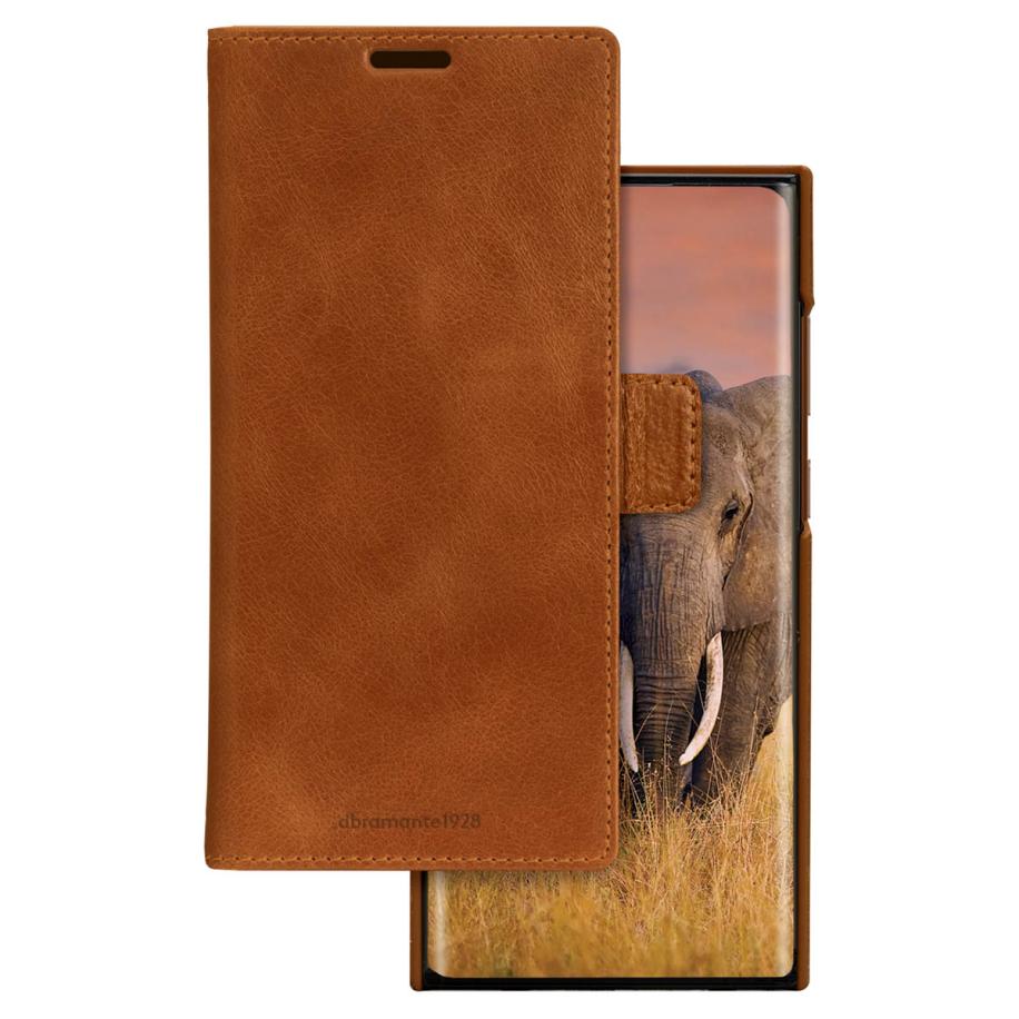 dbramante1928 Lynge Bookcase voor de Samsung Galaxy S24 Ultra - Tan Bruin