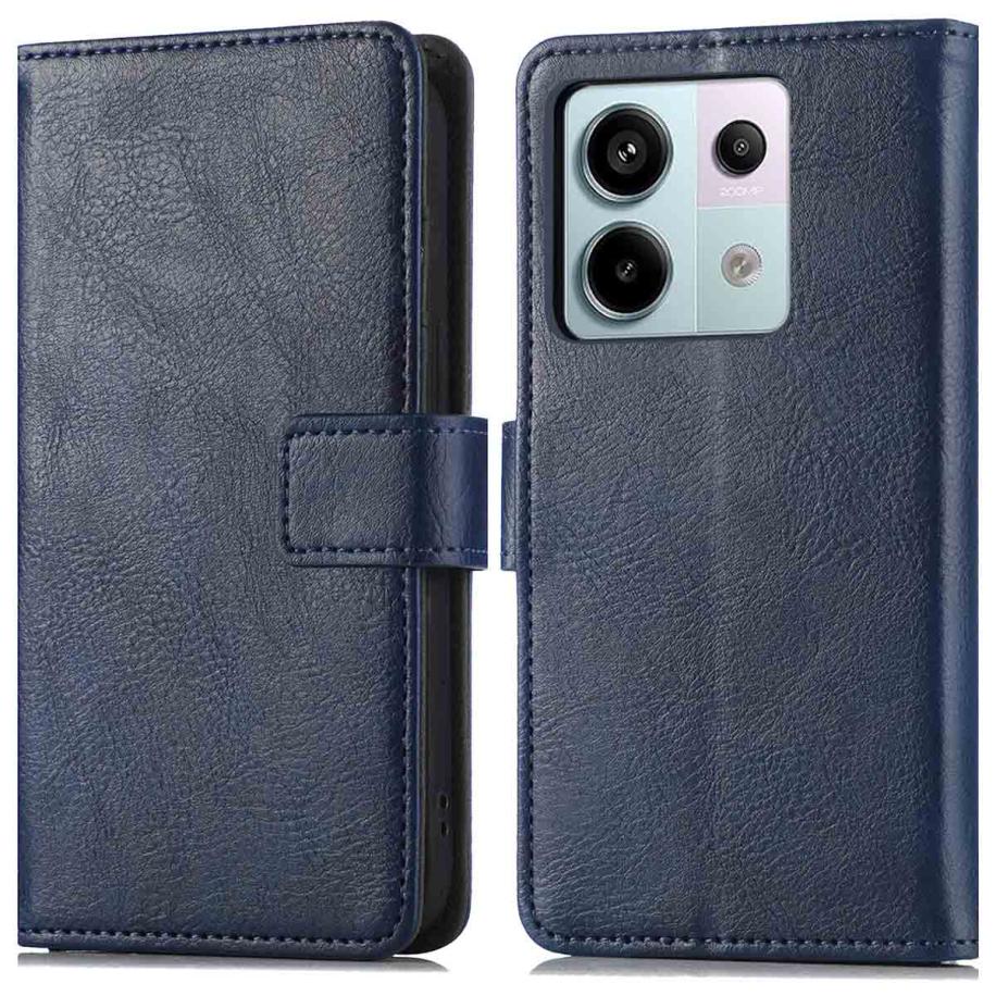 imoshion Luxe Bookcase voor de Xiaomi Redmi Note 13 Pro (5G) / Poco X6 - Donkerblauw Blauw