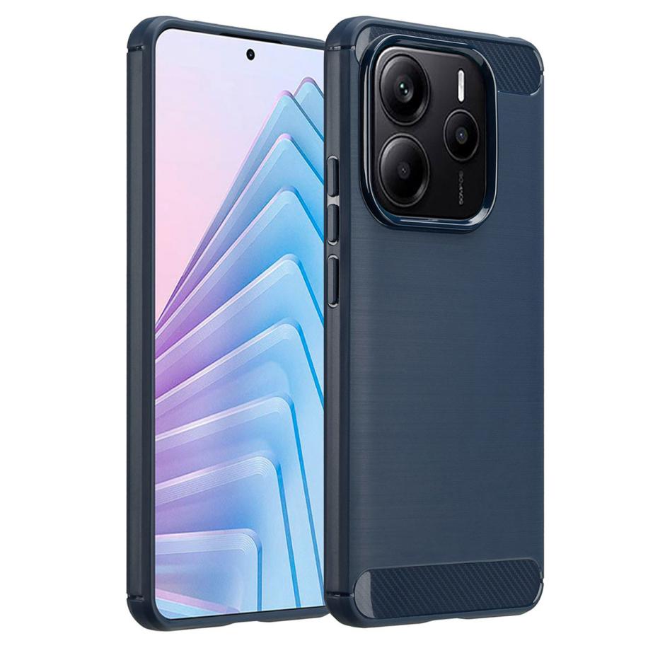 imoshion Brushed Backcover voor de Xiaomi Redmi Note 14 (5G) - Donkerblauw Blauw