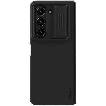 Nillkin CamShield Silky Silicone Case voor de Samsung Galaxy Z Fold 5 - Zwart