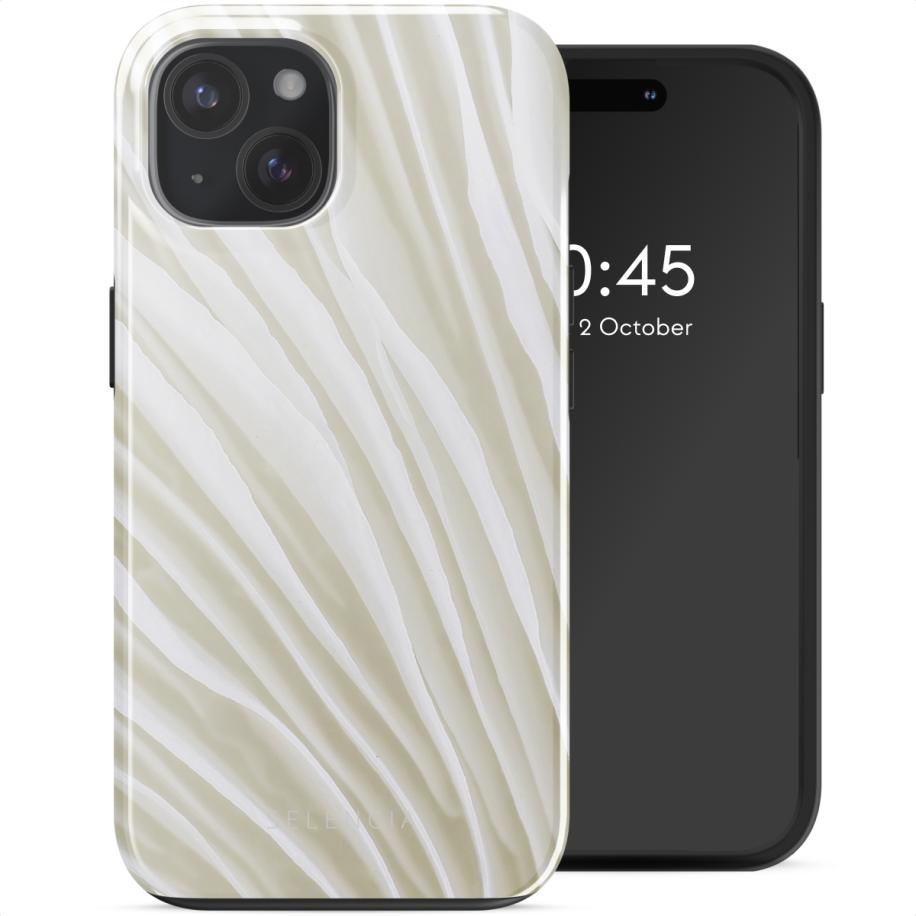 Selencia Vivid Backcover met MagSafe voor de Apple iPhone 15 - Nature Light Brown Multicolor