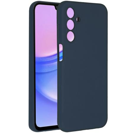 Accezz Liquid Silicone Backcover voor de Samsung Galaxy A15 (5G/4G) - Donkerblauw