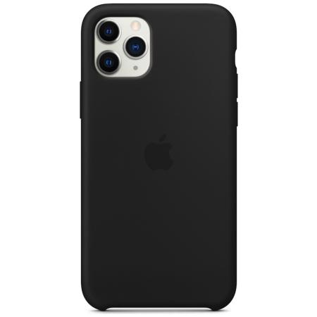 Silicone Backcover voor de Apple iPhone 11 Pro Max - Black