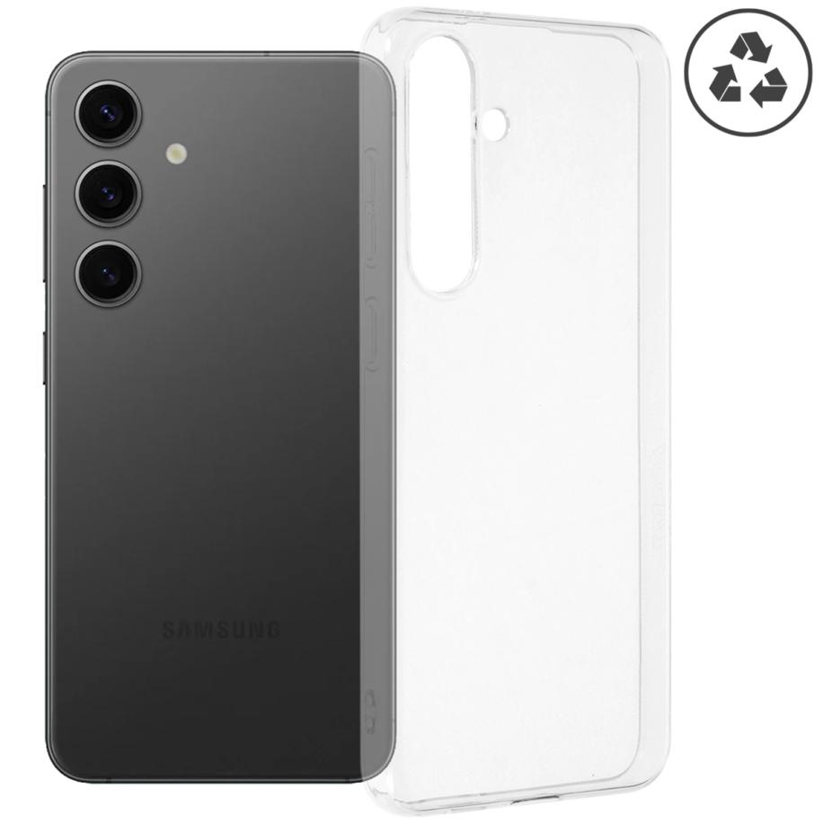 Accezz 100% Recycled Clear Backcover voor de Samsung Galaxy S24 Plus - Transparant Transparant