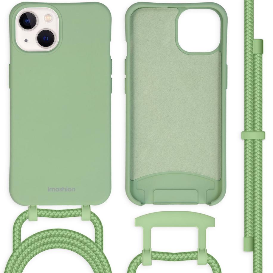 imoshion Color Backcover met afneembaar koord voor de Apple iPhone 13 - Groen Groen