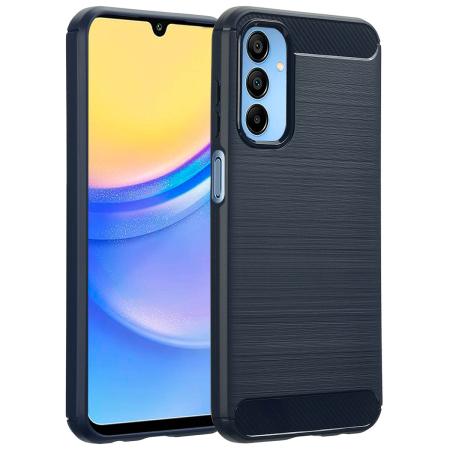 imoshion Brushed Backcover voor de Samsung Galaxy A15 (5G/4G) - Donkerblauw