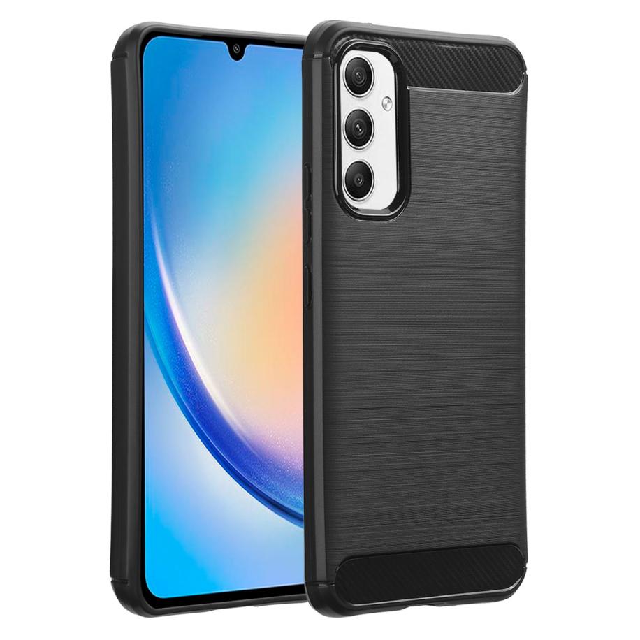imoshion Brushed Backcover voor de Samsung Galaxy A34 (5G) - Zwart Zwart