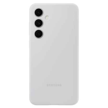 Originele Silicone Backcover voor de Samsung Galaxy S24 FE - Grijs