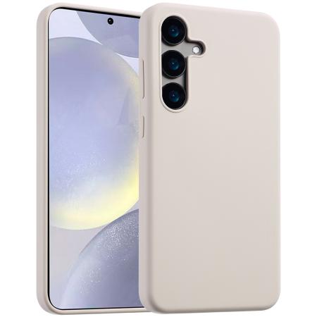 Accezz Liquid Silicone Backcover met MagSafe voor de Samsung Galaxy S24 Plus - Stone