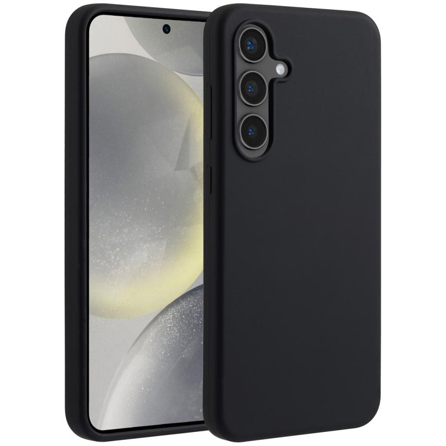 Accezz Liquid Silicone Backcover met MagSafe voor de Samsung Galaxy S24 FE - Zwart Zwart