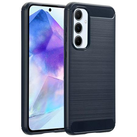 imoshion Brushed Backcover voor de Samsung Galaxy A55 - Donkerblauw