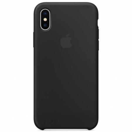 Silicone Backcover voor Apple iPhone X - Black