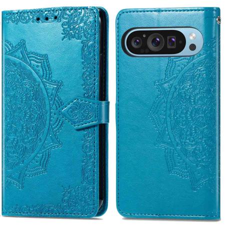 imoshion Mandala Bookcase voor de Google Pixel 9 Pro XL - Turquoise