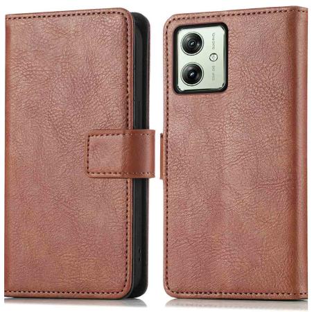 imoshion Luxe Bookcase voor de Motorola Moto G54 - Bruin