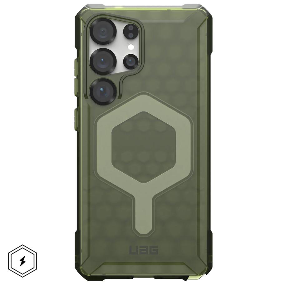 UAG Essential Armor MagSafe voor de Samsung Galaxy S25 Ultra - Olive Drab Groen