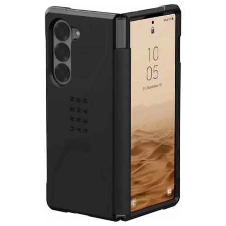 UAG Civilian Backcover voor de Samsung Galaxy Z Fold 6 - Zwart