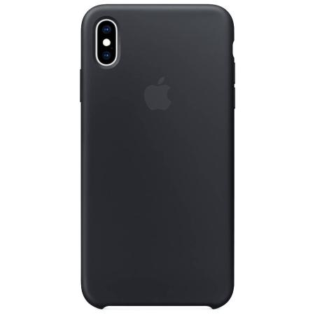 Silicone Backcover voor Apple iPhone Xs Max - Black