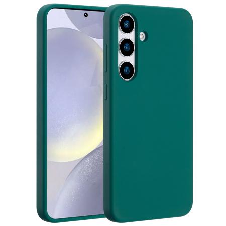 Accezz Liquid Silicone Backcover met MagSafe voor de Samsung Galaxy S25 Plus - Forest Green