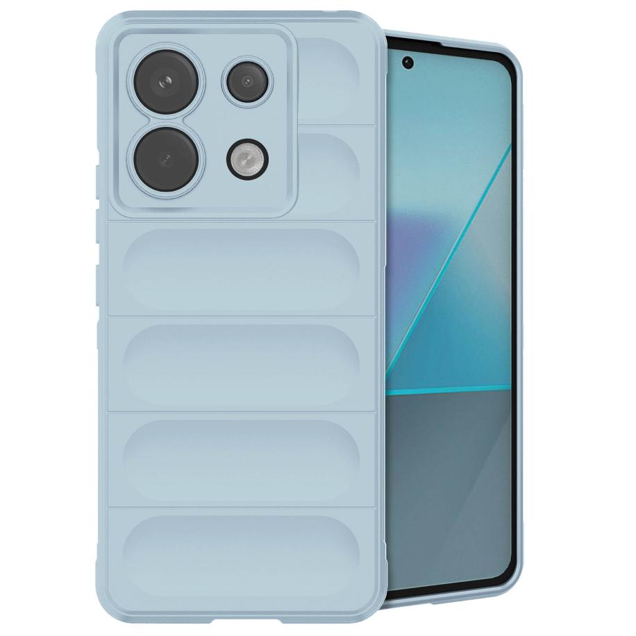 imoshion EasyGrip Backcover voor de Xiaomi Poco X6 Pro - Lichtblauw Blauw