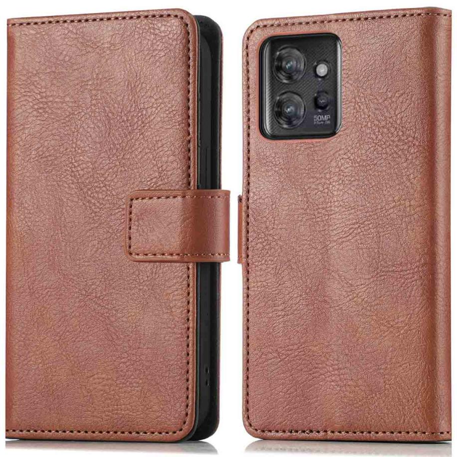imoshion Luxe Bookcase voor de Motorola ThinkPhone - Bruin Bruin