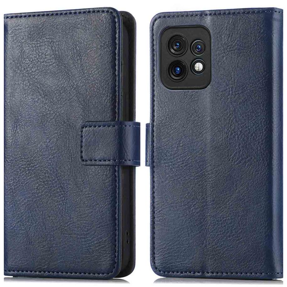 imoshion Luxe Bookcase voor de Motorola Edge 40 Pro - Donkerblauw Blauw