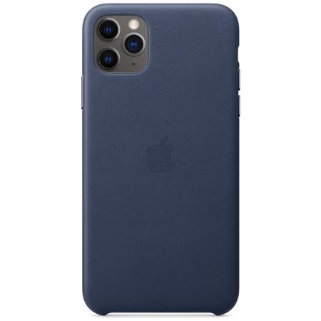 Leather Backcover voor de Apple iPhone 11 Pro Max - Midnight Blue