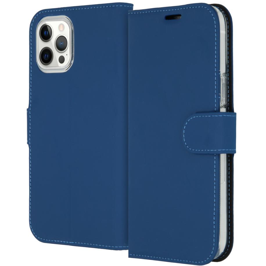 Accezz Wallet Softcase Bookcase voor de Apple iPhone 12 Pro Max - Blauw Blauw