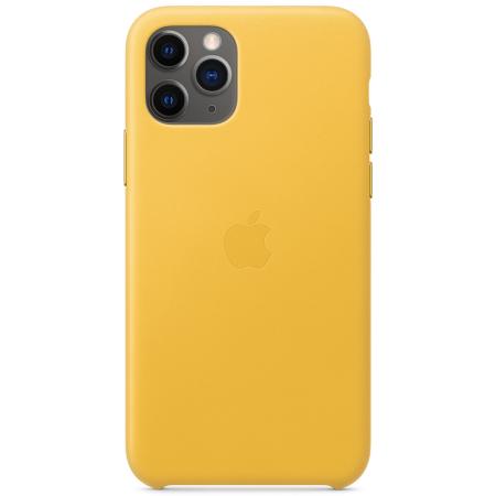 Leather Backcover voor de Apple iPhone 11 Pro - Meyer Lemon