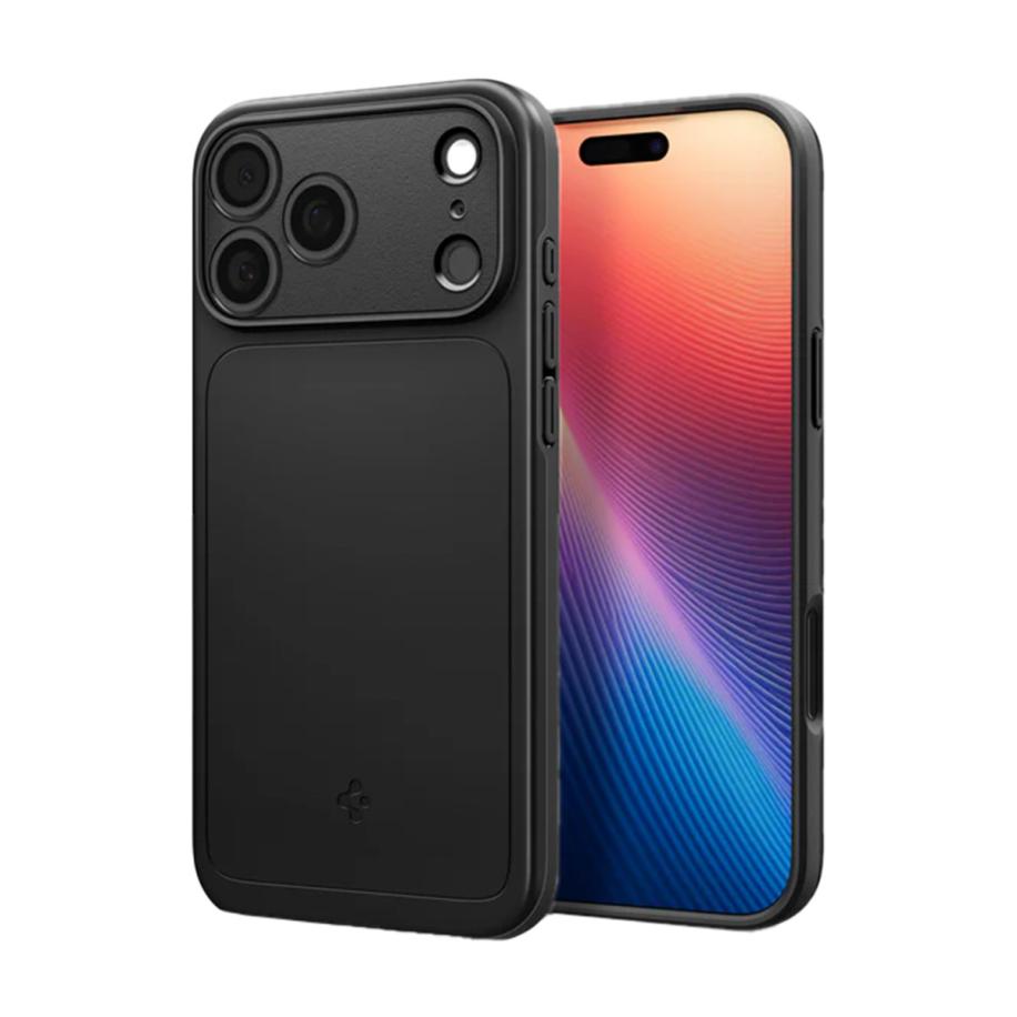 Spigen Thin Fit Backcover MagSafe voor de Apple iPhone 17 Pro - Black Zwart