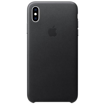 Leather Backcover voor Apple iPhone Xs Max - Black
