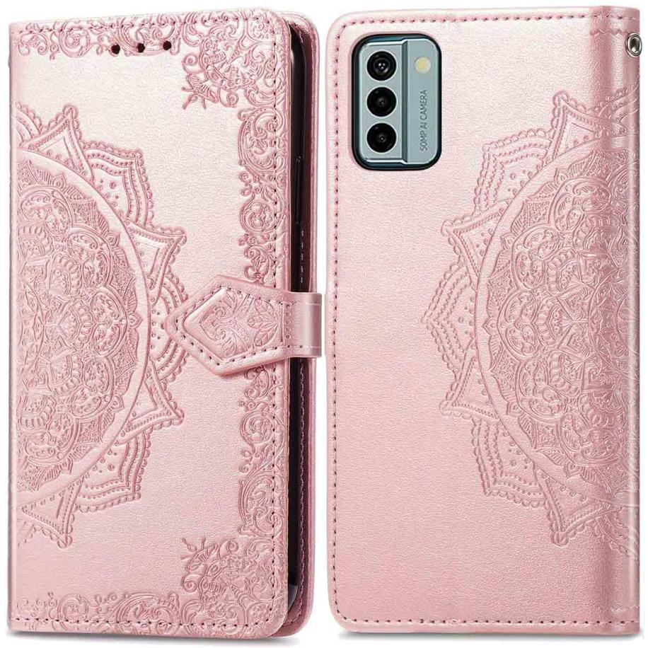 imoshion Mandala Bookcase voor de Nokia G22 - Rosé Goud Rose goud