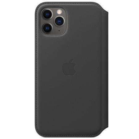 Leather Folio Bookcase voor Apple iPhone 11 Pro - Black