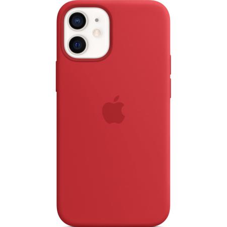 Silicone Backcover MagSafe voor de Apple iPhone 12 Mini - Red