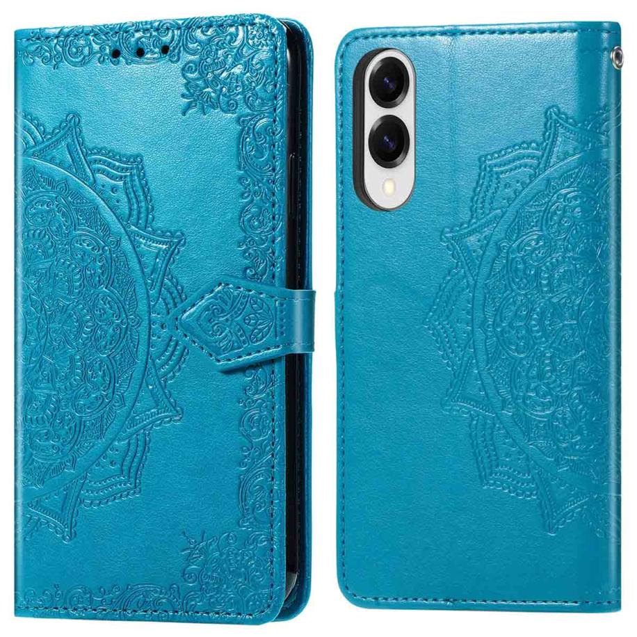 imoshion Mandala Bookcase voor de Samsung Galaxy S25 Edge - Turquoise Blauw
