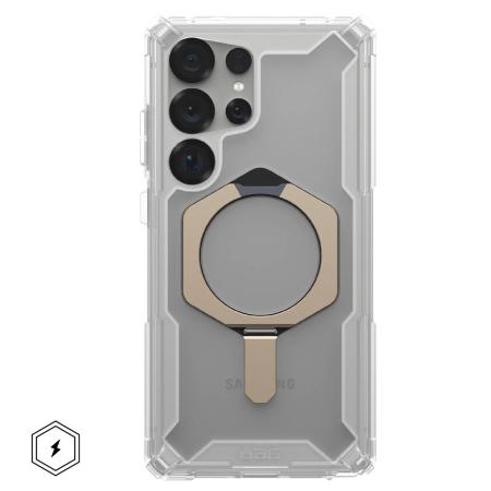 UAG Plasma XTE Backcover MagSafe voor de Samsung Galaxy S25 Ultra - Clear Titanium