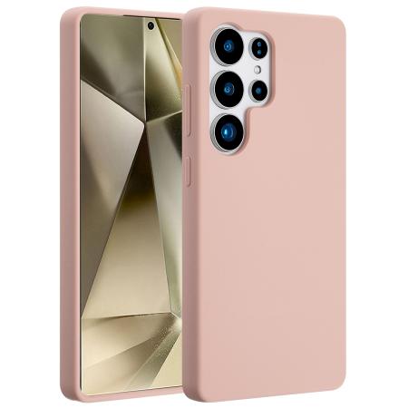 Accezz Liquid Silicone Backcover met MagSafe voor de Samsung Galaxy S25 Ultra - Roze