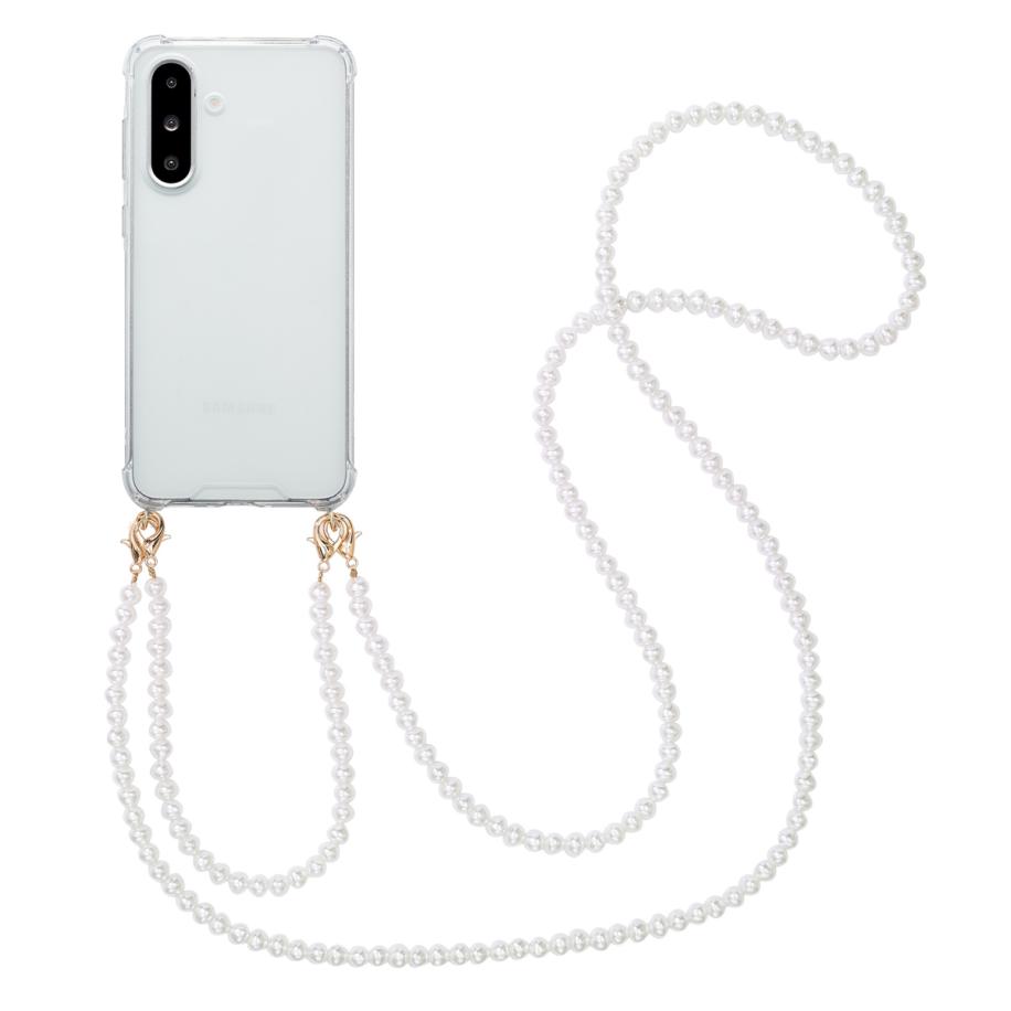 imoshion Backcover met Telefoonkoorden voor de Samsung Galaxy A36 - Parels Transparant