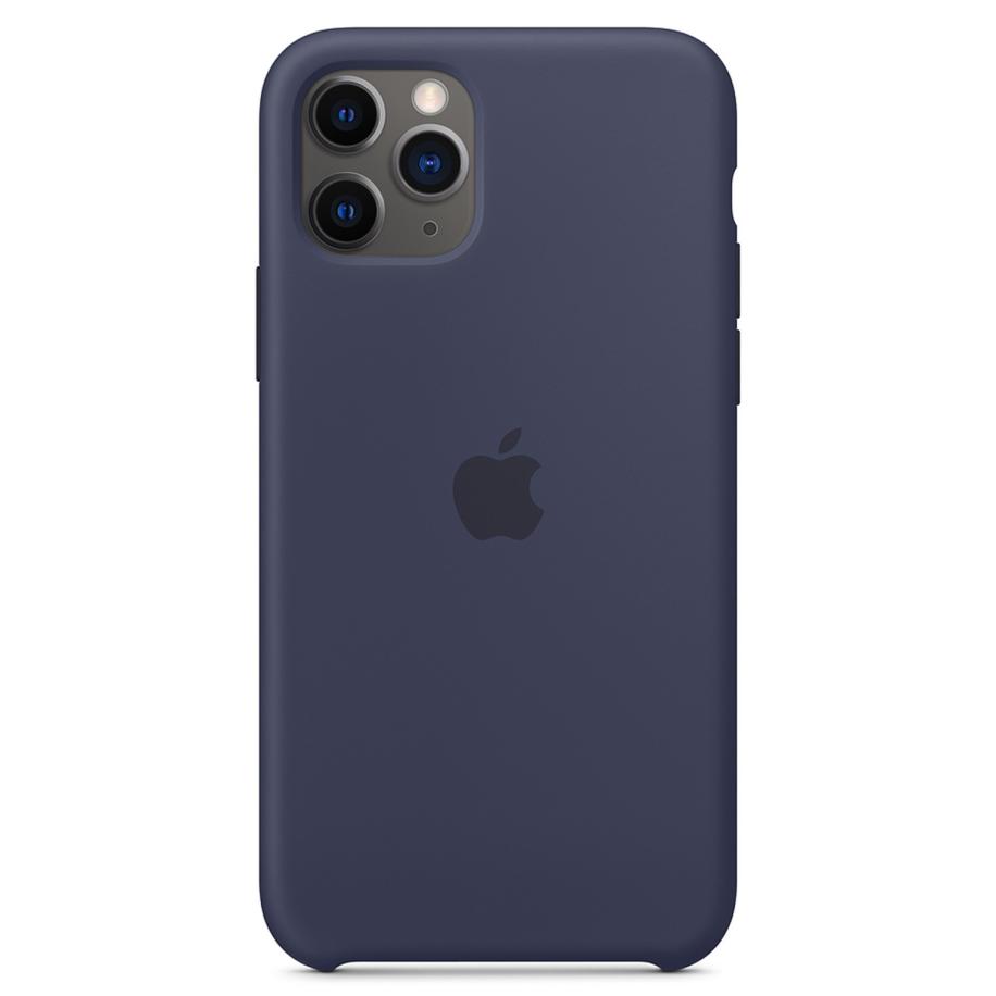 Silicone Backcover voor de Apple iPhone 11 Pro - Midnight Blue Blauw